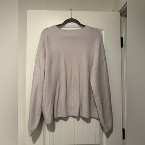 H&M Light Gray Crew Neck Sweater